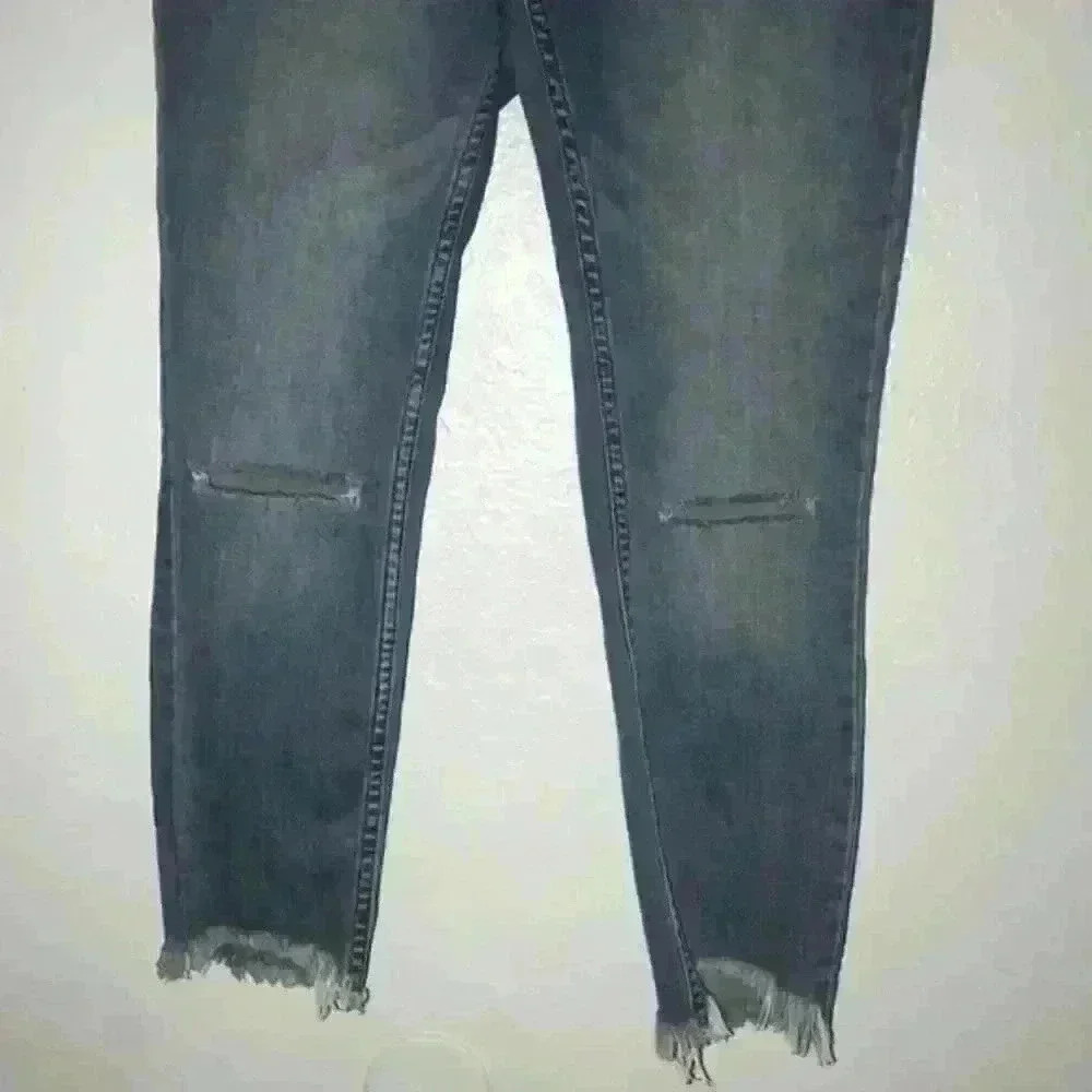 Free People women’s choped knees jeans pants size 30 - Picture 12 of 16